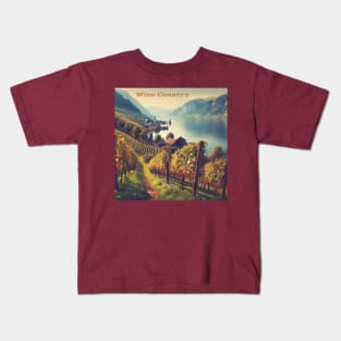 Wine Country . Kids T-Shirt